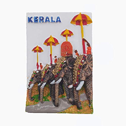 Kerala India Fridge Magnet Souvenir Gift Home & Kitchen Decoration Magnetic Sticker India Refrigerator Magnet Collection