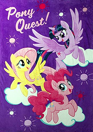 SIXNE Kids Warehouse My Little Pony Bed Blankets Pony Quest - 62' by 90'