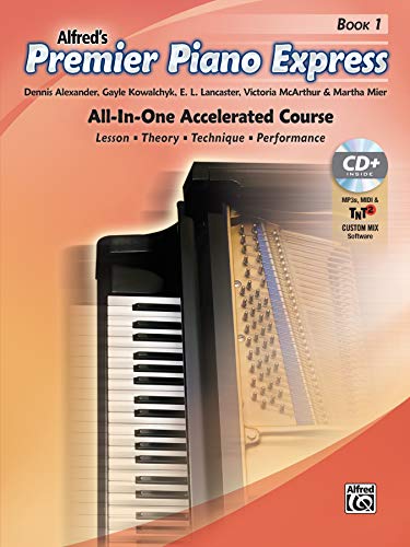 Premier Piano Express, Bk 1: All-In-One Accelerated Course, Book, CD-ROM & Online Audio & Software (Premier Piano Course, Bk 1)