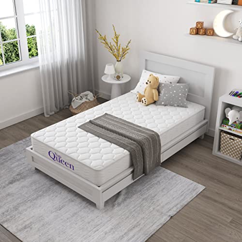 NapQueen 6 Inch Innerspring Twin Size Medium Firm Support Relief Mattress, Bed in a Box