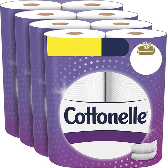 Cottonelle Ultra Comfort Toilet Paper with Cushiony CleaningRipples Texture, 24 Family Mega Rolls (24 Family Mega Rolls = 108 regular rolls) (4 Packs of 6 Rolls) 325 Sheets per Roll