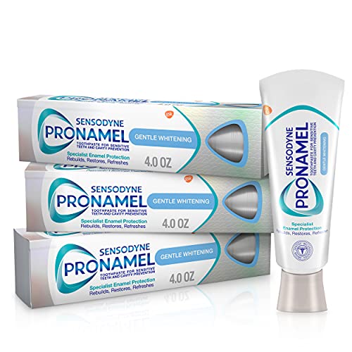 Sensodyne Pronamel Gentle Whitening Enamel Toothpaste for Sensitive Teeth - 4 Ounces (Pack of 3)