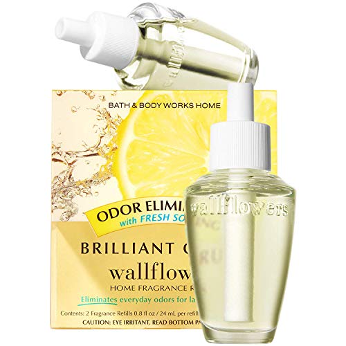 Bath & Body Works Brilliant Citrus Odor Eliminating Wallflowers Home Fragrance Refills, 2-Pack