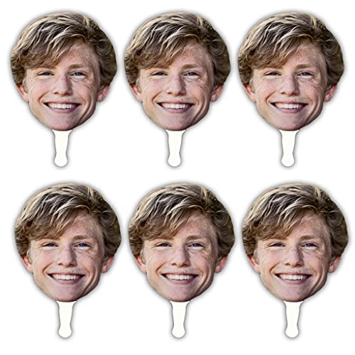 VictoryStore Custom Giant Head Paddle Fans 12 Inches By 18 Inches, 1 Photo, Photo Booth and Fan Props (6)