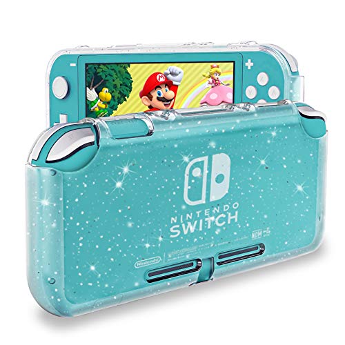 DLseego Protective Case Compatible with Nintendo Switch Lite , Glitter Bling Soft TPU Cover with Shock-Absorption and Anti-Scratch Design Protective Case - Crystal Glitter