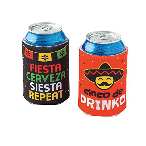 Fiesta Can Covers (set of 12) Cinco de Mayo Party Supplies