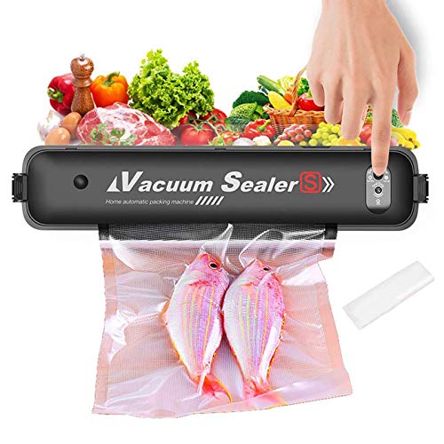 Vacuum Sealer Number-one Vacuum Sealer Machine One-Touch Automatic Food Sealer Mini Vacuum Packing Machine for Food Saver and Preservation of Home & Commercial Use, Provide 15pcs Vacuum Bags(20×25cm)