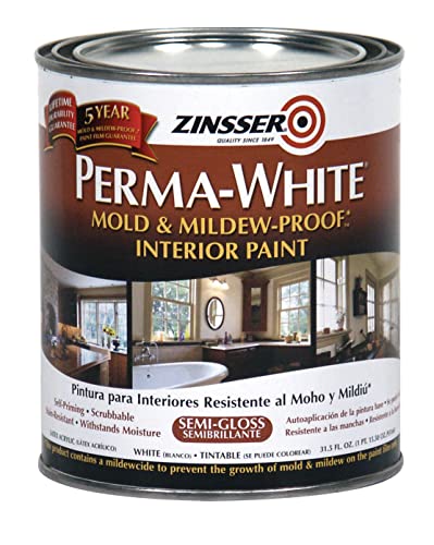 RUST-OLEUM 02754 White Perma Interior Acrylic Paint, 1 Quarts (Pack of 1)