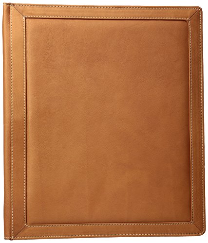 Piel Leather Three-Ring Binder Sa, Saddle, One Size