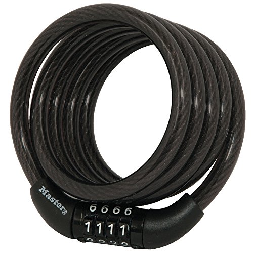 Master Lock Bike Lock Cable, Combination Bicycle Lock, Cable Lock for Outdoor Equipment, 8143D