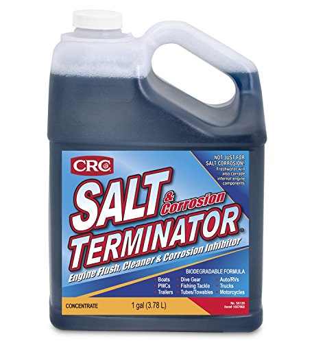 CRC Salt Terminator Engine Flush, Cleaner, And Corrosion Inhibitor, 1 Gallon, Dissolves Salt And Leaves A Protective Coating