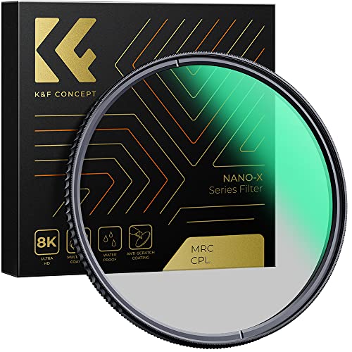 49mm Circular Polarizers Filter, K&F Concept 49MM Circular Polarizer Filter HD 28 Layer Super Slim Multi-Coated CPL Lens Filter (Nano-X Series)