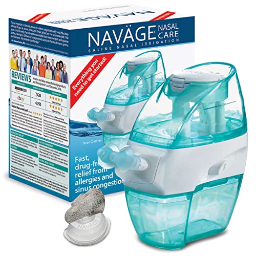 Navage Nasal Care Starter Bundle: Navage Nose Cleaner, 20 SaltPods, Plus Bonus 10 SaltPods