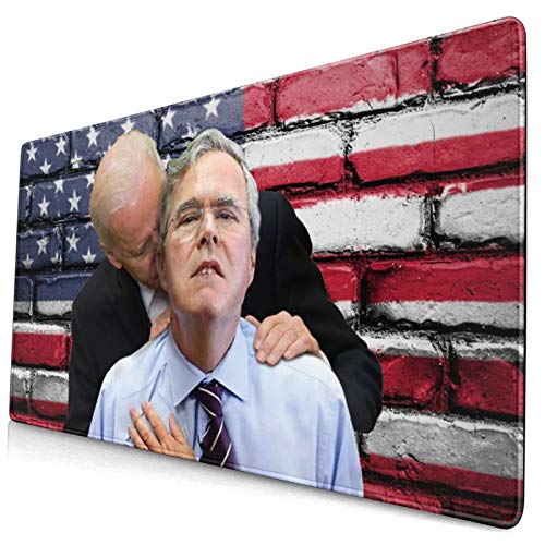 Mousepad Non-Slip Rubber Base Mouse Pads for Computers Laptop Office Desk Accessories 3D Hd Printing Joe Biden Mouse Pad 15.8x29.5 in