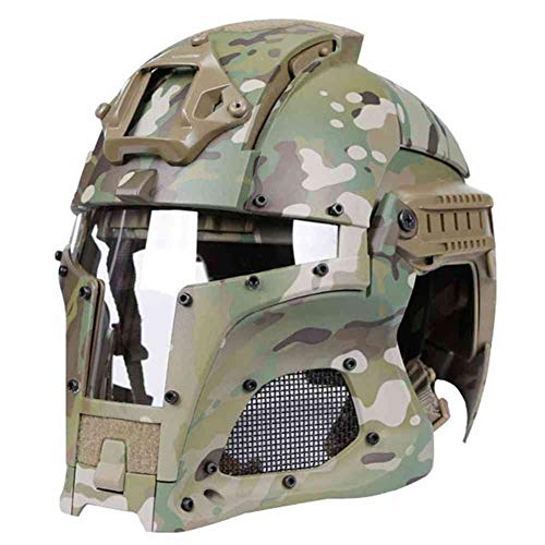 Tactical Military Ballistic Helmet Side Rail NVG Shroud Transfer Base Army Combat Airsoft Paintball Full Face Mask Helmet