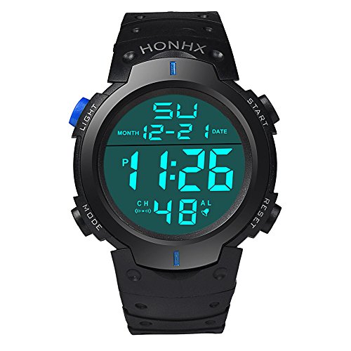 Sport Watch, 50M Waterproof Watch, Sport Wrist Watch for Men Women Kids, Digital Watch with Alarm Date and Time (Blue2)