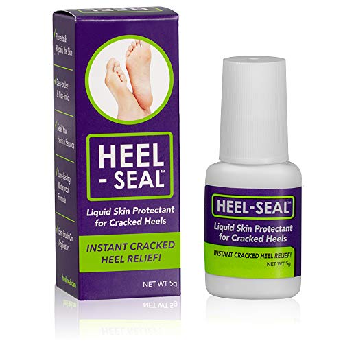 Heel-Seal - The #1 Liquid Skin Protectant for Cracked Heels, Cracked Feet Treatment, Liquid Bandage, Must-Have Foot Care for Cracked Feet, Calluses, Blisters, Foot Repair, Applicator and Buffer, 1Pk