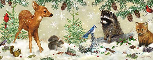 Winter Forest Friends Panoramic Boxed Holiday Cards (Christmas/ Greeting Cards)
