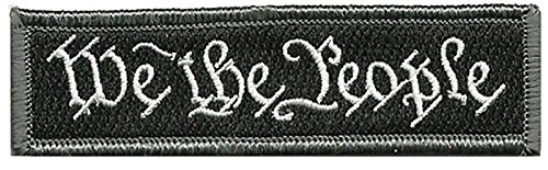 We The People - Tactical Morale Patch - Black/White by Gadsden and Culpeper