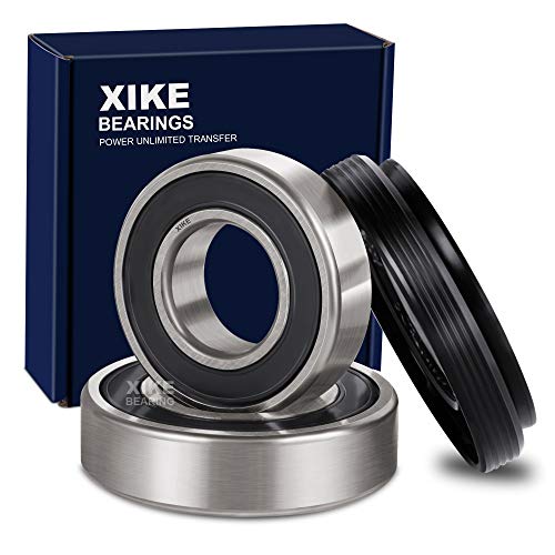 XiKe 4036ER2003A, 4280FR4048C and 4280FR4048K Front Load Washer Tub Bearing ＆ Seal Kit Rotate Quiet and Durable, Replacement for LG and Kenmore Etc.