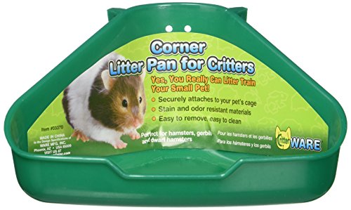 Ware Manufacturing Corner Litter Pan for Critters, Assorted Colors, 6.5' X 4.5' X 3'