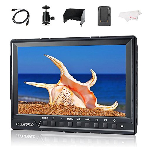 Feelworld FW760 7' IPS Ultra-Thin 1920x1200 HD On-Camera Video Monitor HDMI with Histogram, Zebra for DSLR Cameras