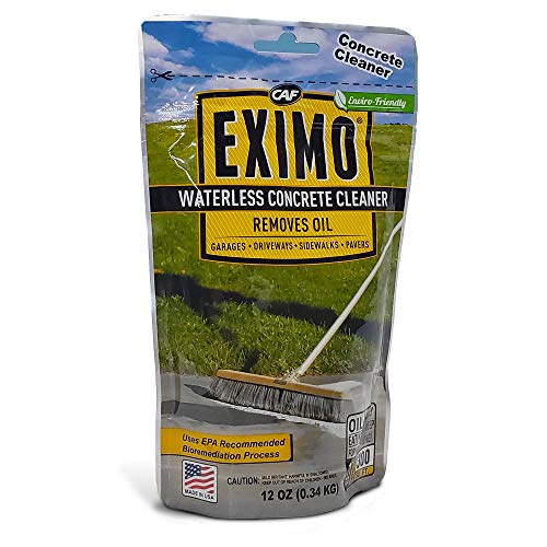 CAF Outdoor Cleaning EXIMO Waterless Concrete Cleaner (0.75 lbs) for Driveway, Garage, Basement, and Walkway Surfaces, Advanced Stain Remover for Oils and Other Petroleum Stains