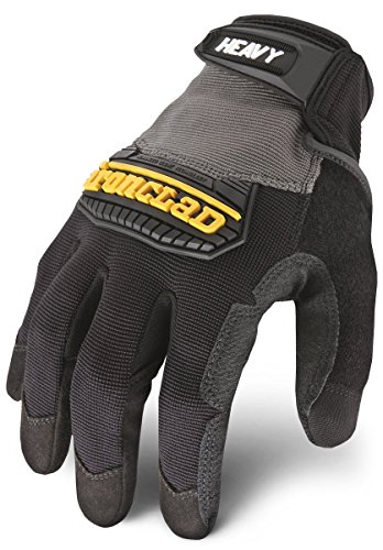 Ironclad Heavy Utility Work Gloves HUG, High Abrasion Resistance, Performance Fit, Durable, Machine Washable, (1 Pair), MEDIUM