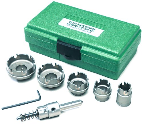 Greenlee 660 7-Piece Quick Change Carbide-Tipped Hole Cutter Set, 7/8' - 2'