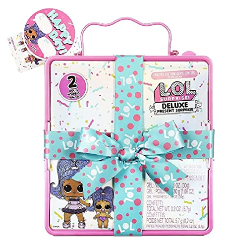 L.O.L. Surprise! Deluxe Present Surprise Series 2 Slumber Party Theme with Exclusive Doll & Lil Sister