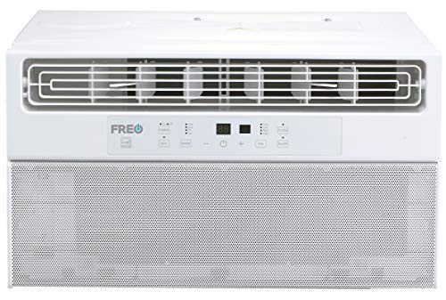 Freo 8,000 BTU Window Air Conditioner | Ultra Quiet | Energy Star | LED Display | Follow Me Remote | Dehumidifier | Adjustable Air Flow | AC for Rooms up to 350 Sq. Ft | FHCW081AUQ