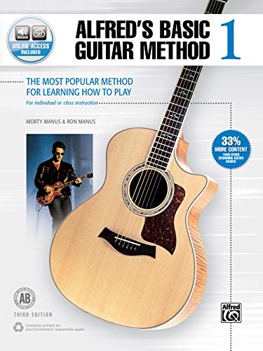 Alfred's Basic Guitar Method, Bk 1: The Most Popular Method for Learning How to Play, Book & Online Audio (Alfred's Basic Guitar Library, Bk 1)