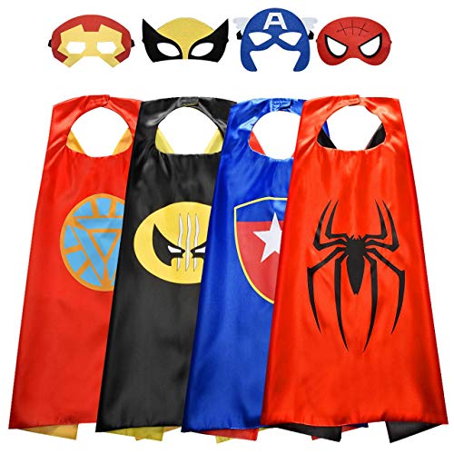 Roko Toys for 3-10 Year Old Boys, Superhero Capes for Kids 3-10 Year Old Boy Gifts Boys Cartoon Dress up Costumes Party Supplies Easter Gifts Kids Capes Superhero Capes