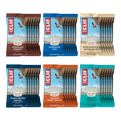 CLIF BARS - Energy Bars - Best Sellers Variety Pack- Made with Organic Oats - Plant Based (2.4 Ounce Protein Bars, 16 Count) Packaging & Assortment May Vary (Amazon Exclusive)