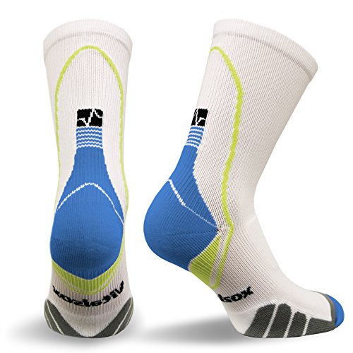 Eurosock Vitalsox Crew White MD (Men's 7-9, Women's 8-10)