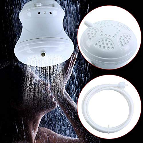 Ridgeyard Instant Electric Hot Water Heater Shower Head 110V 120V Tankless Pool Cabin with Free Plastic Pipe
