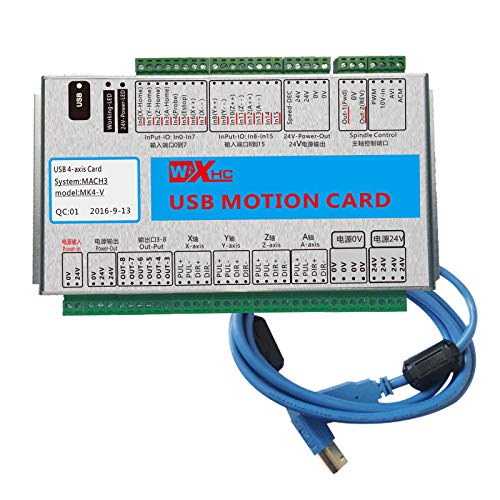 SHINA Mach3 Engraving Machine Control Card Breakout Board CNC USB Motion Control Card 2000KH Z MKX (Standard Edition) (4-Axis)