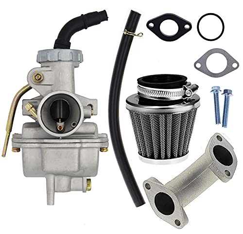 STAK PZ20 Carburetor with Air Filter For Kazuma Baja50cc 70cc 90cc 110cc 125cc TaoTao 110B NST SunL Chinese Quad 4 stroke ATV 4 wheeler Go Dirt Bike,For Honda CRF50F XL75 CRF80F XR50R 20mm Carburetor