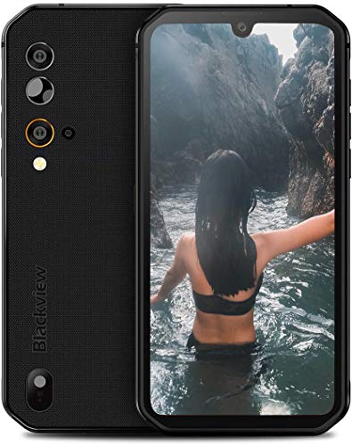 Blackview BV9900 Pro 4G Rugged Phones Unlocked, 48MP+16MP+5MP+2MP+Thermal Imaging Camera IP68 Rugged Smartphone, 8GB+128GB Octa-Core 5.84' FHD+ Android 9.0 4380mAh Battery Rugged Cell Phone -Black
