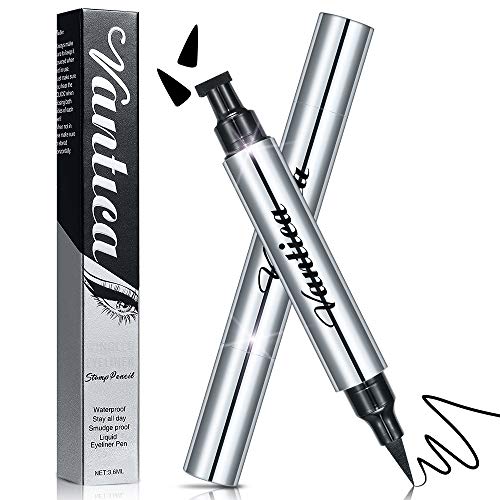 VANTICA Eyeliner Stamp - Upgraded Liquid Eye liners Black for Women Winged Eyeliner Pen Wingliner Eyeliner Pencil Long Lasting Smudge-proof Easy to use No Dried Out(10mm)