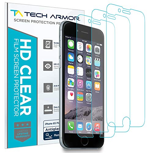 Tech Armor Matte Anti-Glare/Anti-Fingerprint Film Screen Protector Designed for Apple iPhone 6S Plus and iPhone 6 Plus 5.5 Inch 3 Pack