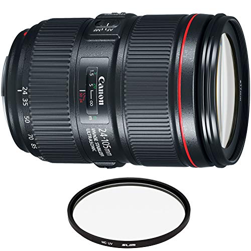 Canon EF 24-105mm f/4L is II USM Lens with Pro Filter (Renewed)