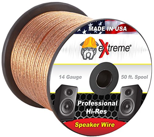 Bose Compatible Audio Speaker Wire - Home Theater - Bose Professional 14 Gauge Pure Stranded Copper Audio Cable - 50ft