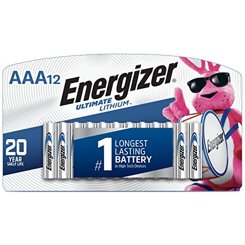 Energizer AAA Batteries, Ultimate Lithium Triple A Battery, 12 Count