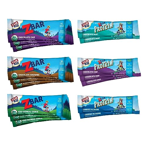 CLIF Kid Zbar and Zbar Protein - Variety Pack - Whole Grain Snack Bars - Made with Organic Oats - Non-GMO - Amazon Exclusive - 1.27 oz. (16 Count)