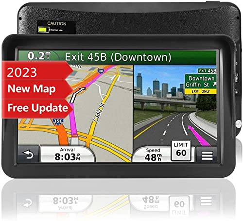 GPS Navigation for Car,Latest 2023 Map, 9 inch Touch Screen Real Voice Spoken Turn-by-Turn Direction Reminding Navigation System for Cars, GPS Satellite Navigator with Free Lifetime Map Update