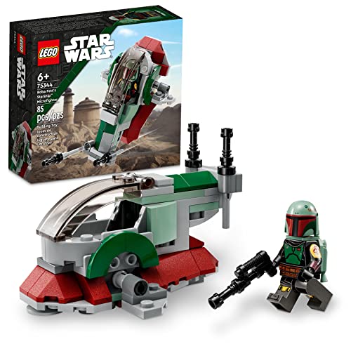 LEGO Star Wars Boba Fett's Starship Microfighter 75344 Building Toy Set for Kids, Boys & Girls, Ages 6+ (85 Pcs)