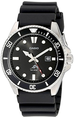 Casio Men's MDV106-1AV 200M Duro Analog Watch, Black