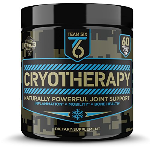 T6 Cryotherapy - Natural Joint Support Supplement | Arthritis Pain Relief, Anti Inflammatory Cartilage Repair & Bone Strength | Type 2 Collagen Pills + Curcumin with Bioperine + Boswellia Extract,30Sv