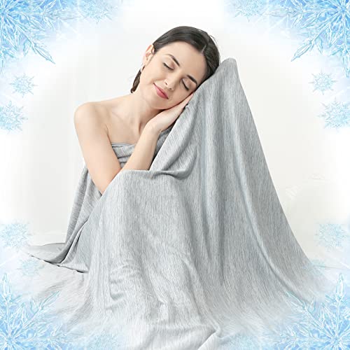 Elegear Revolutionary Cooling Blanket Absorbs Heat to Keep Adults/Children/Babies Cool on Warm Nights, Japanese Q-Max0.4 Arc-Chill Cooling Fiber, Breathable, Comfortable, Hypo-Allergenic, All-Season